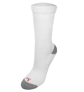 3-Pack White Unisex Crew Socks