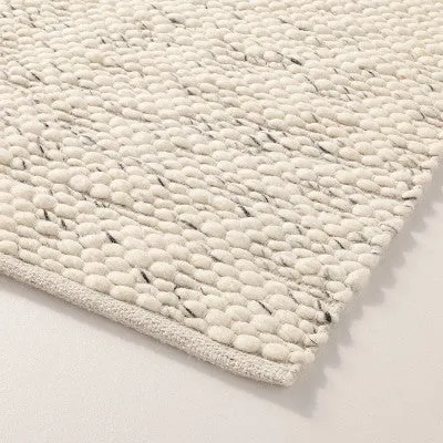 3'x5' Chunky Rectangular Handmade Woven Accent Rug Cream - Hearth & Hand with Magnolia