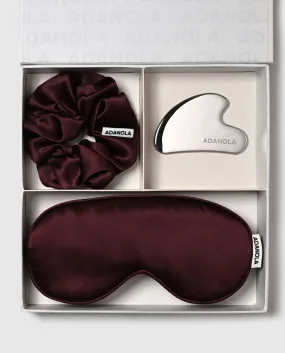 Adanola Silk Gift Box Set - Burgundy