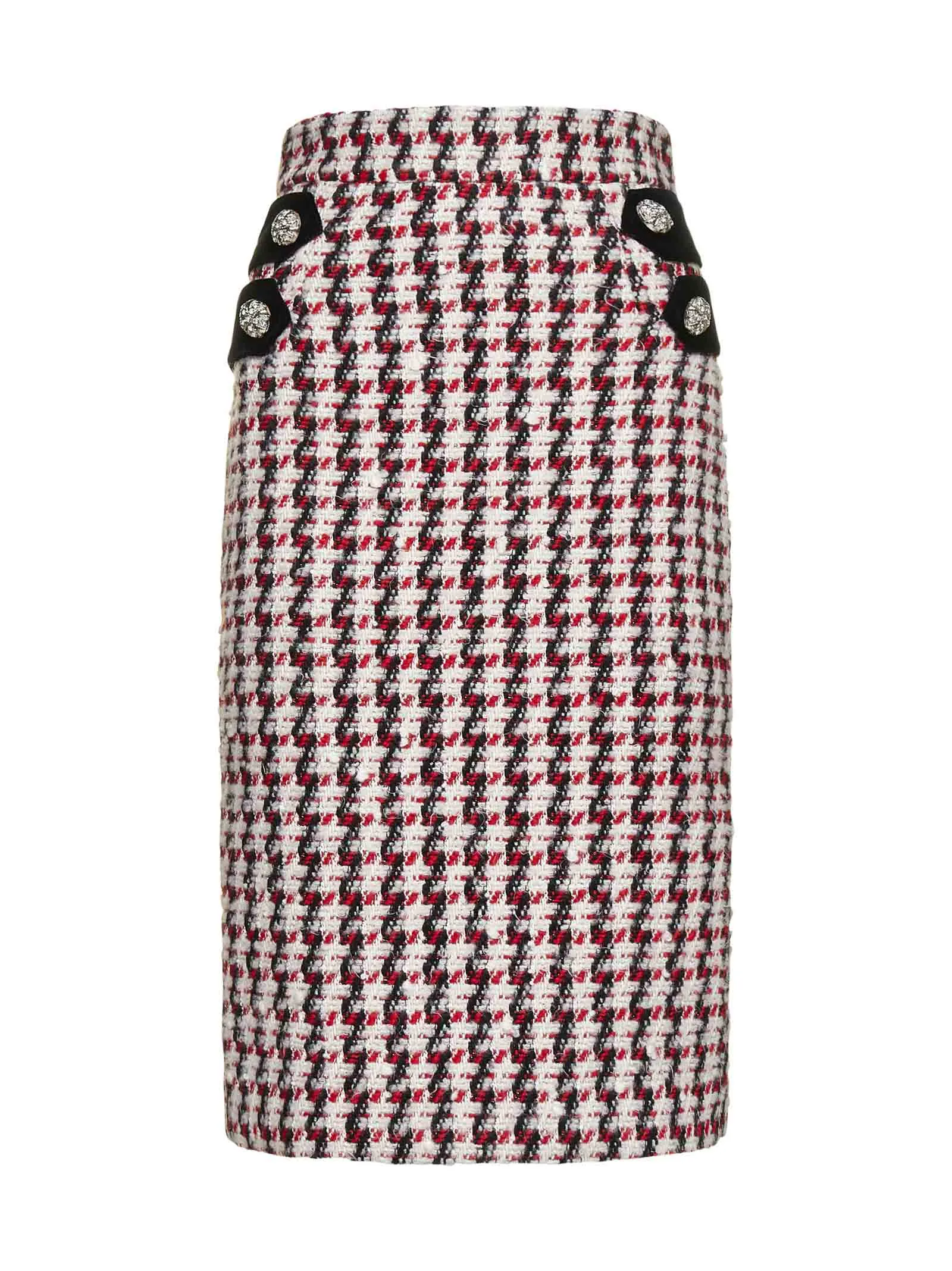Amen Knee-Length Tweed Pencil Skirt