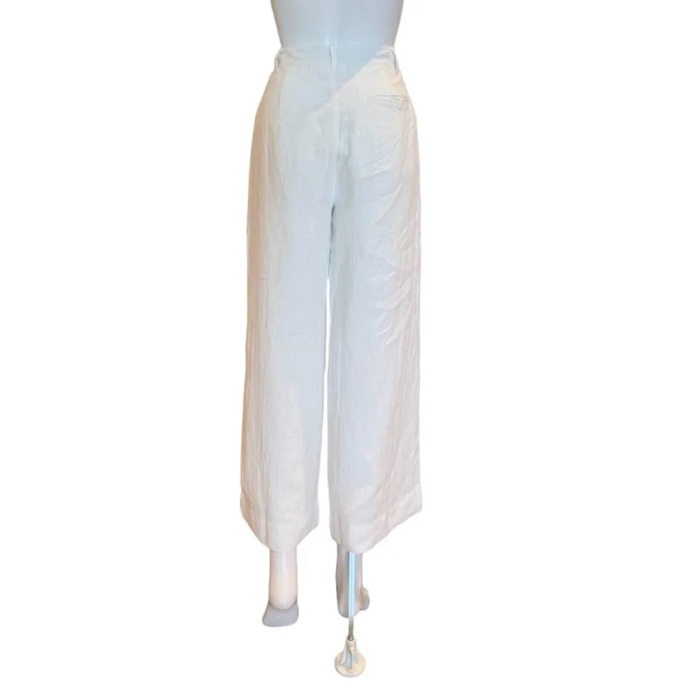 Bacall Linen Trousers | White
