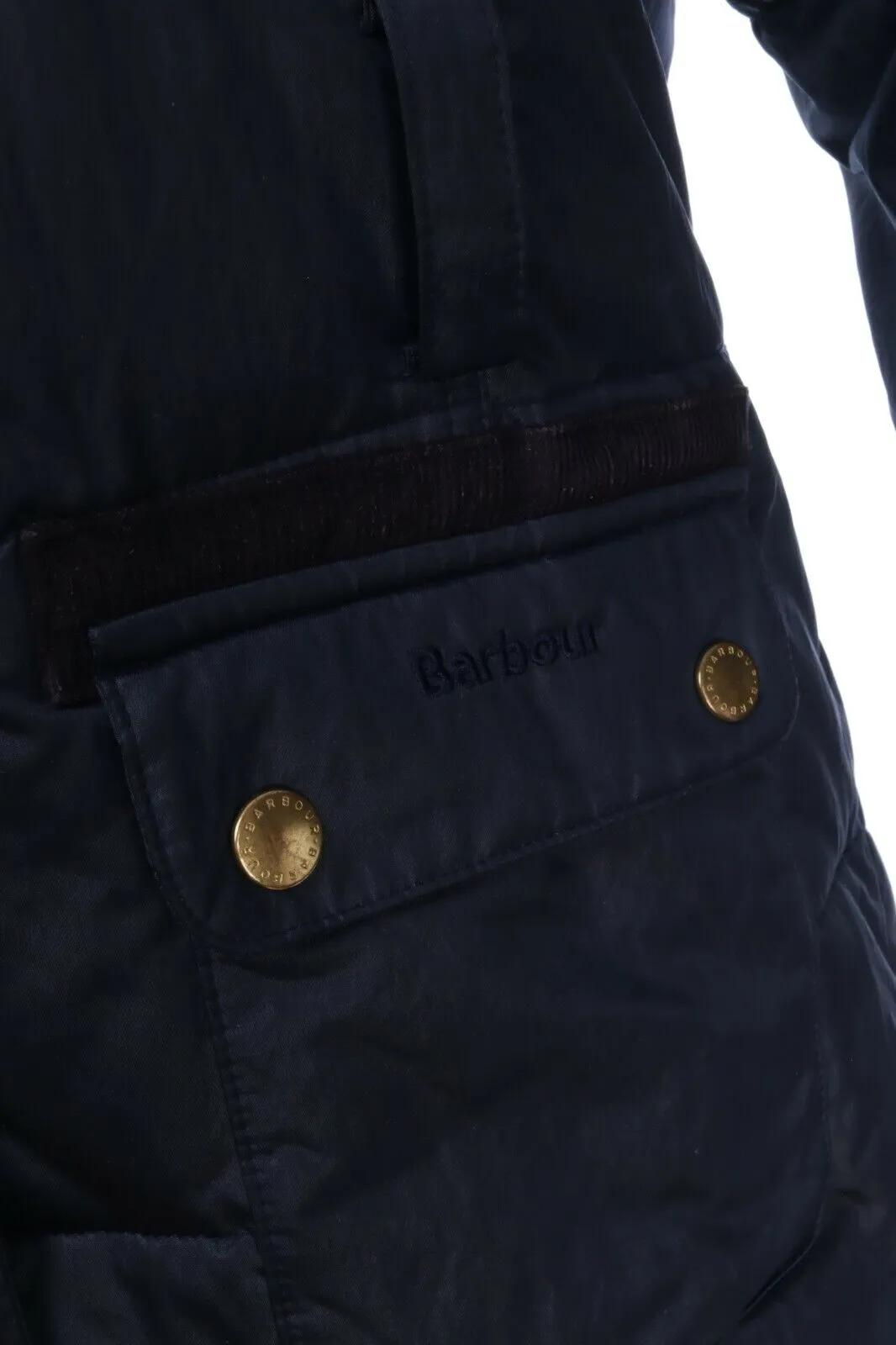 BARBOUR Navy Artic Parka Multipocket Hooded Coat Size 2XL