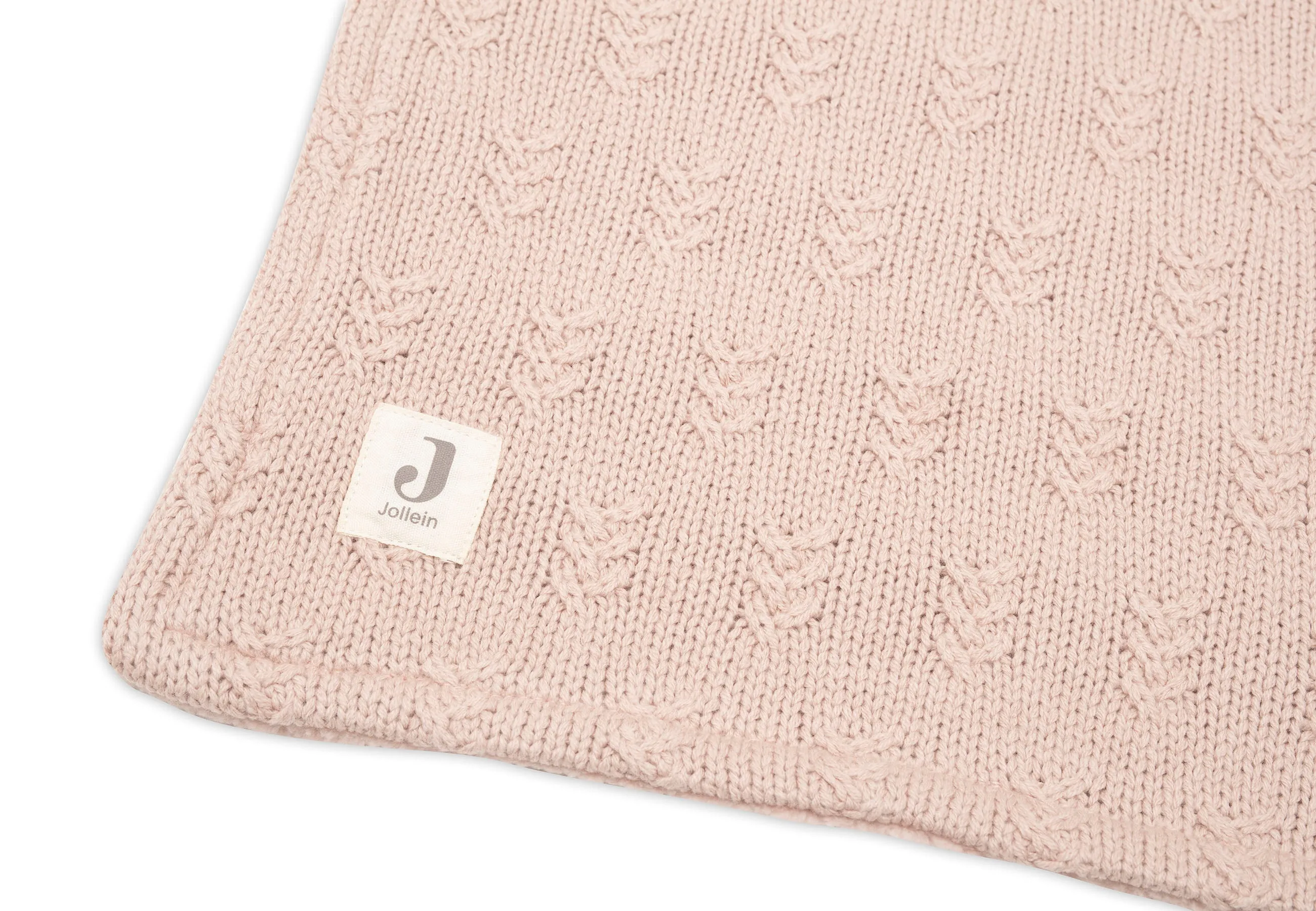 Blanket Cradle 75x100cm Grain Knit - Wild Rose/Velvet