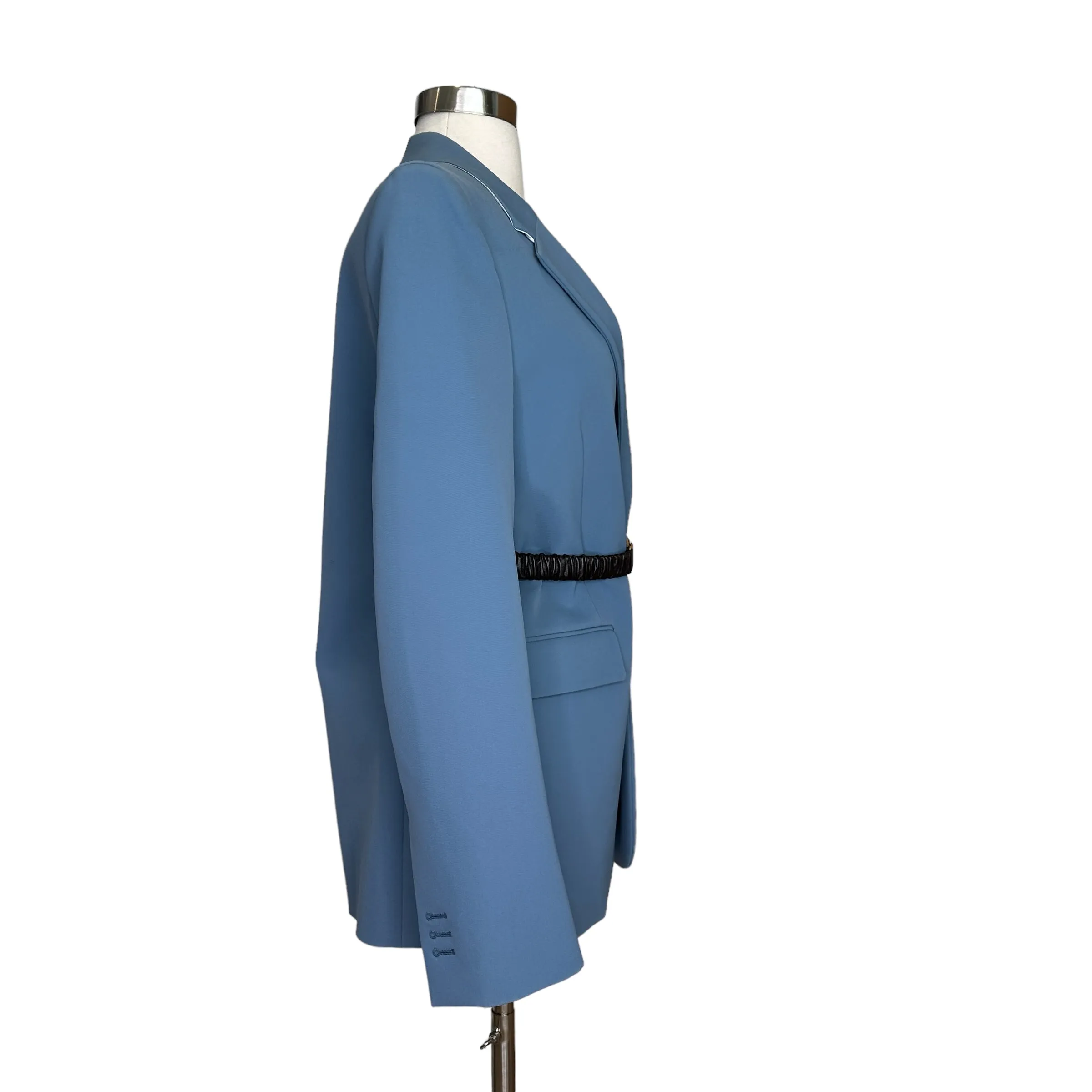 Blue Blazer w/Leather Belt - S