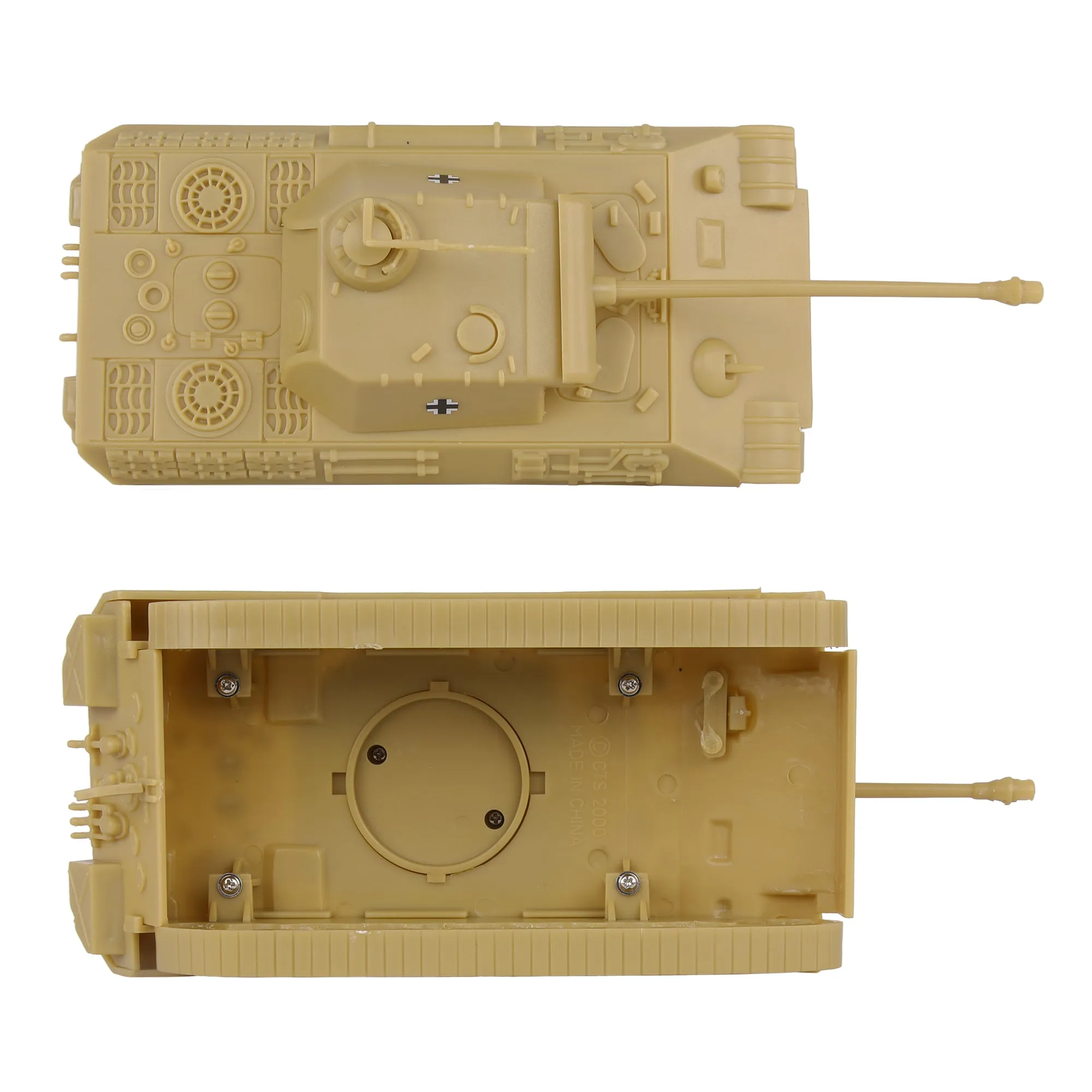 BMC CTS WW2 German Panther V Tank - Tan 1:38 Plastic Army Men Military Vehicle
