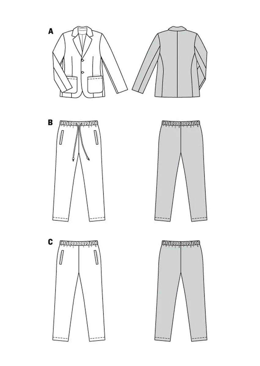 Burda Pattern 5955 Men/Boy Special Occasion