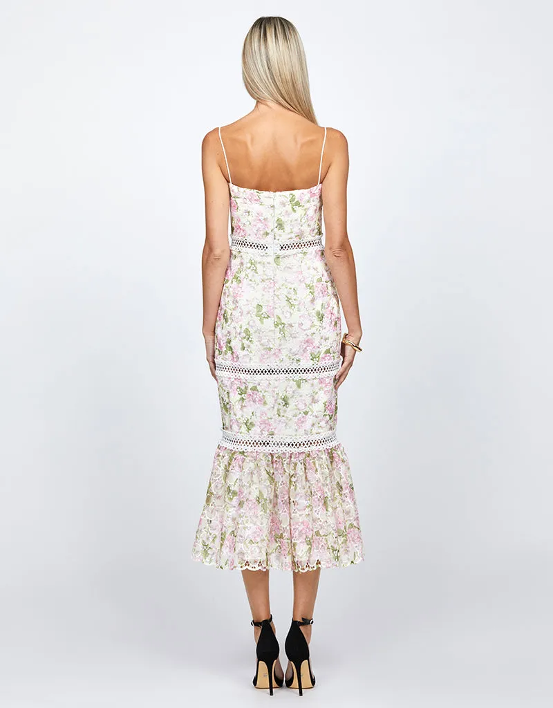 CASSIA FLOUNCE MIDI BL71D11S