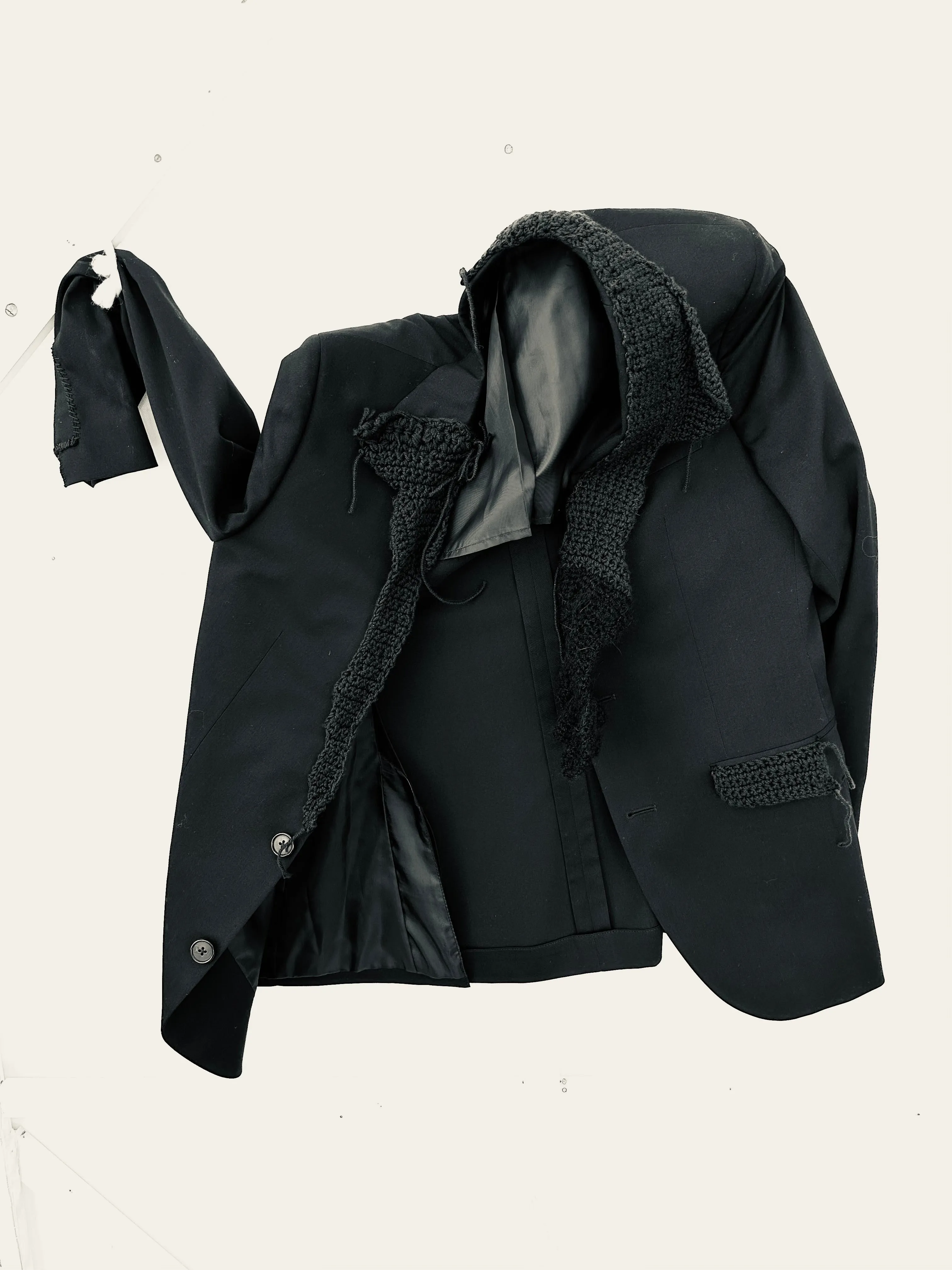 Chrochet lapel jacket