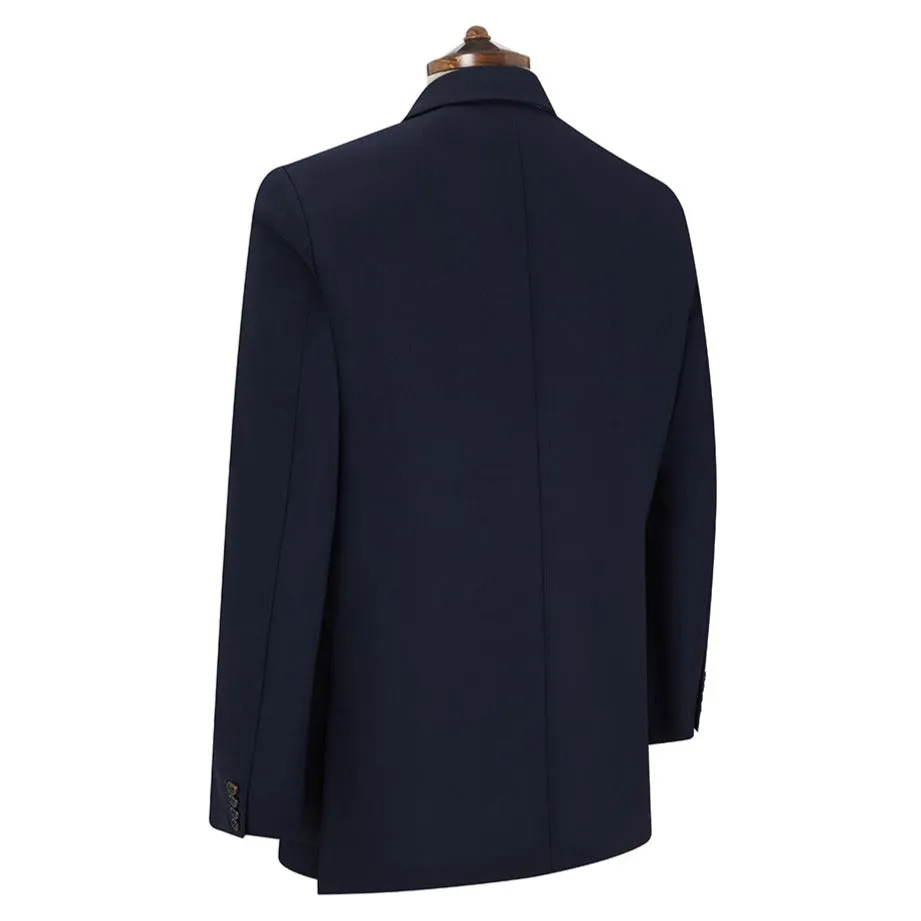 Churton Semi Lined Navy Tropical Ply Wool Suit