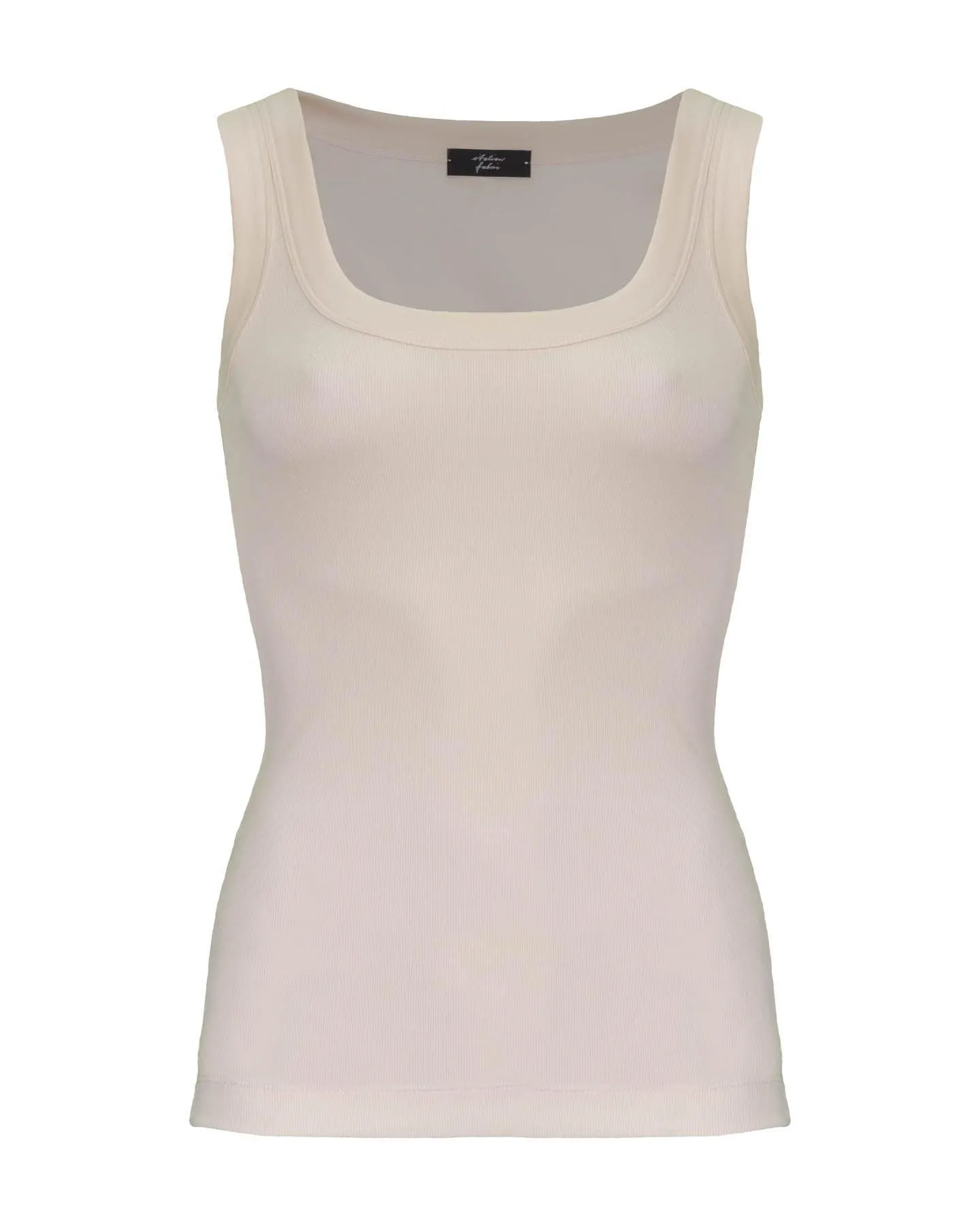 Classic Ribbed Tank in Rose Powder