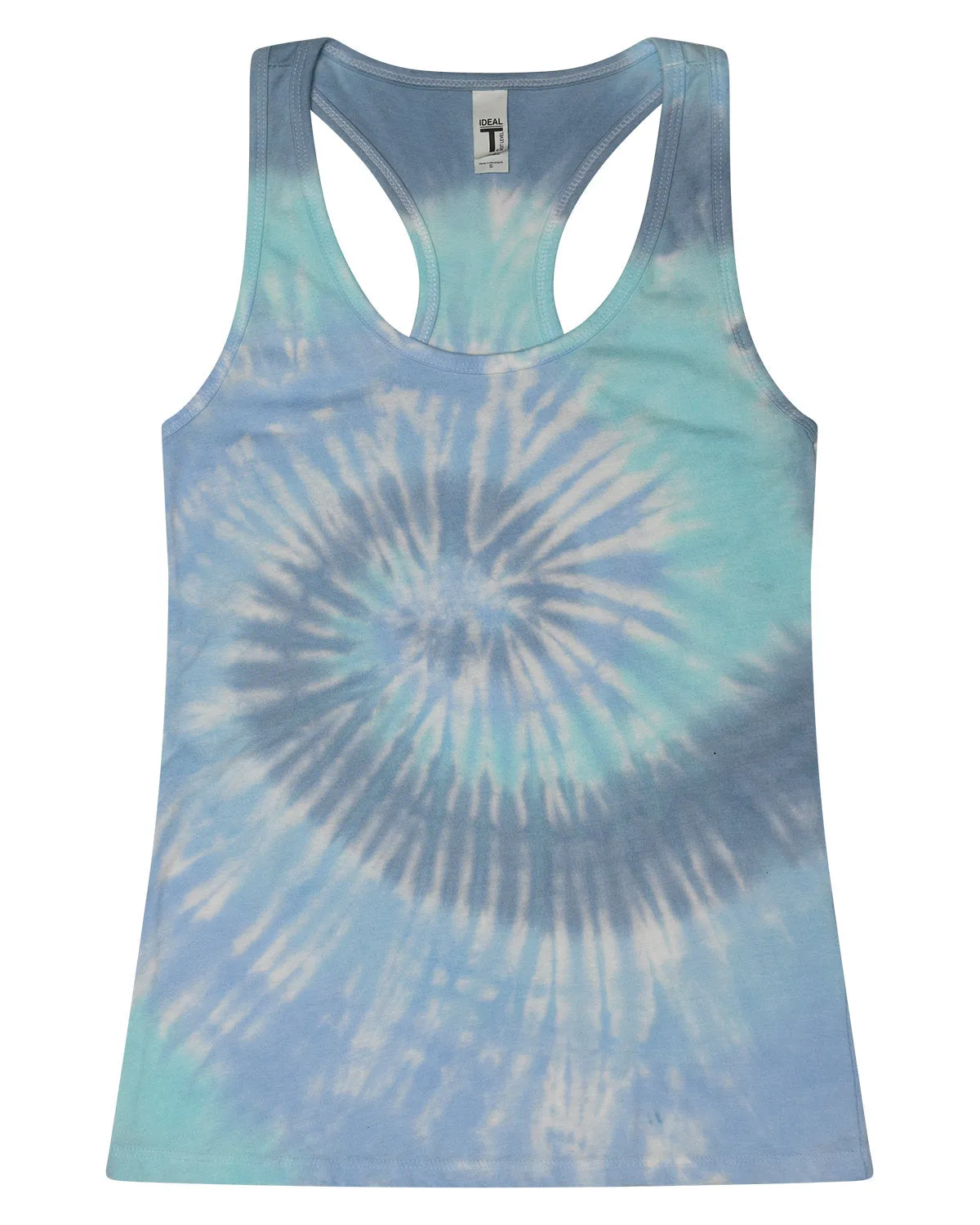 Colortone Women's Tie-Dyed Racerback Tank Top