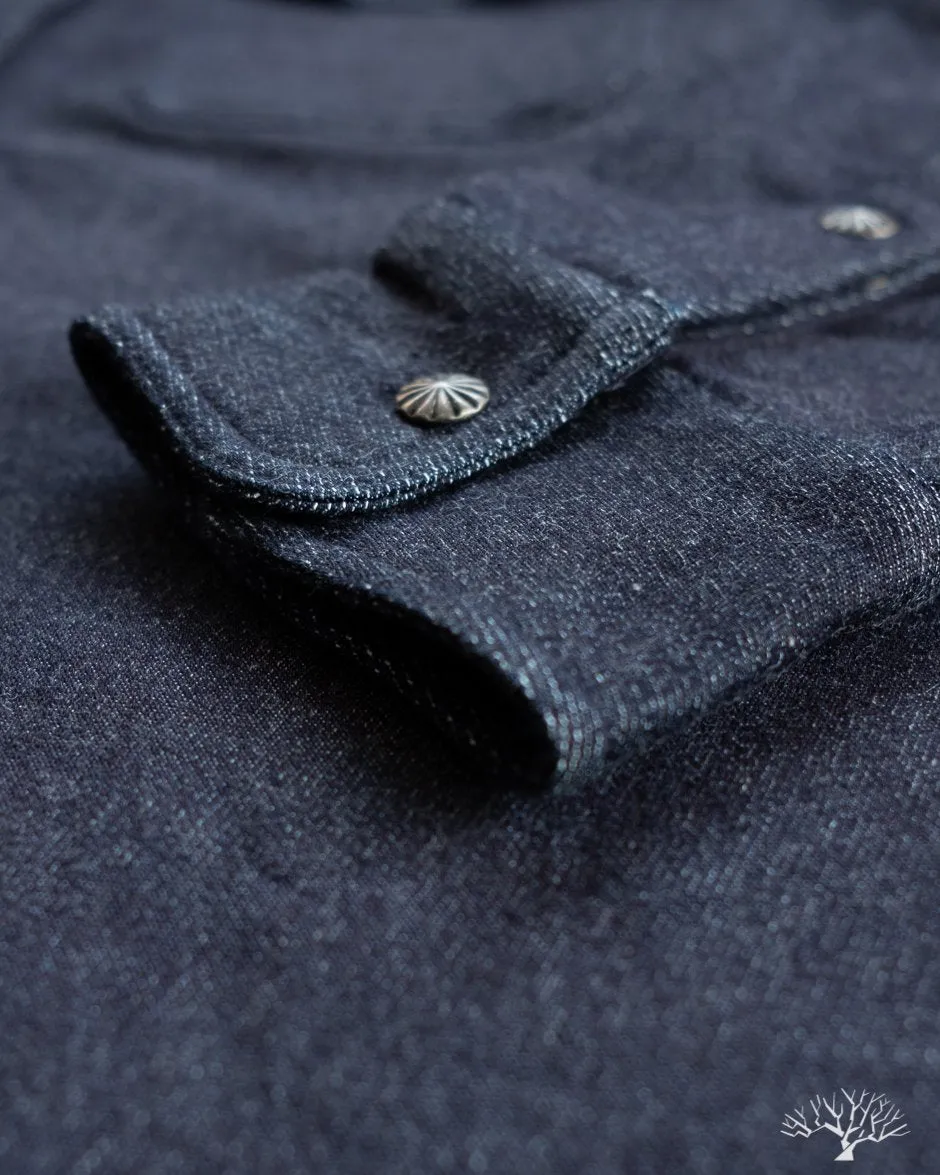 Crosscut Western - Indigo Knit