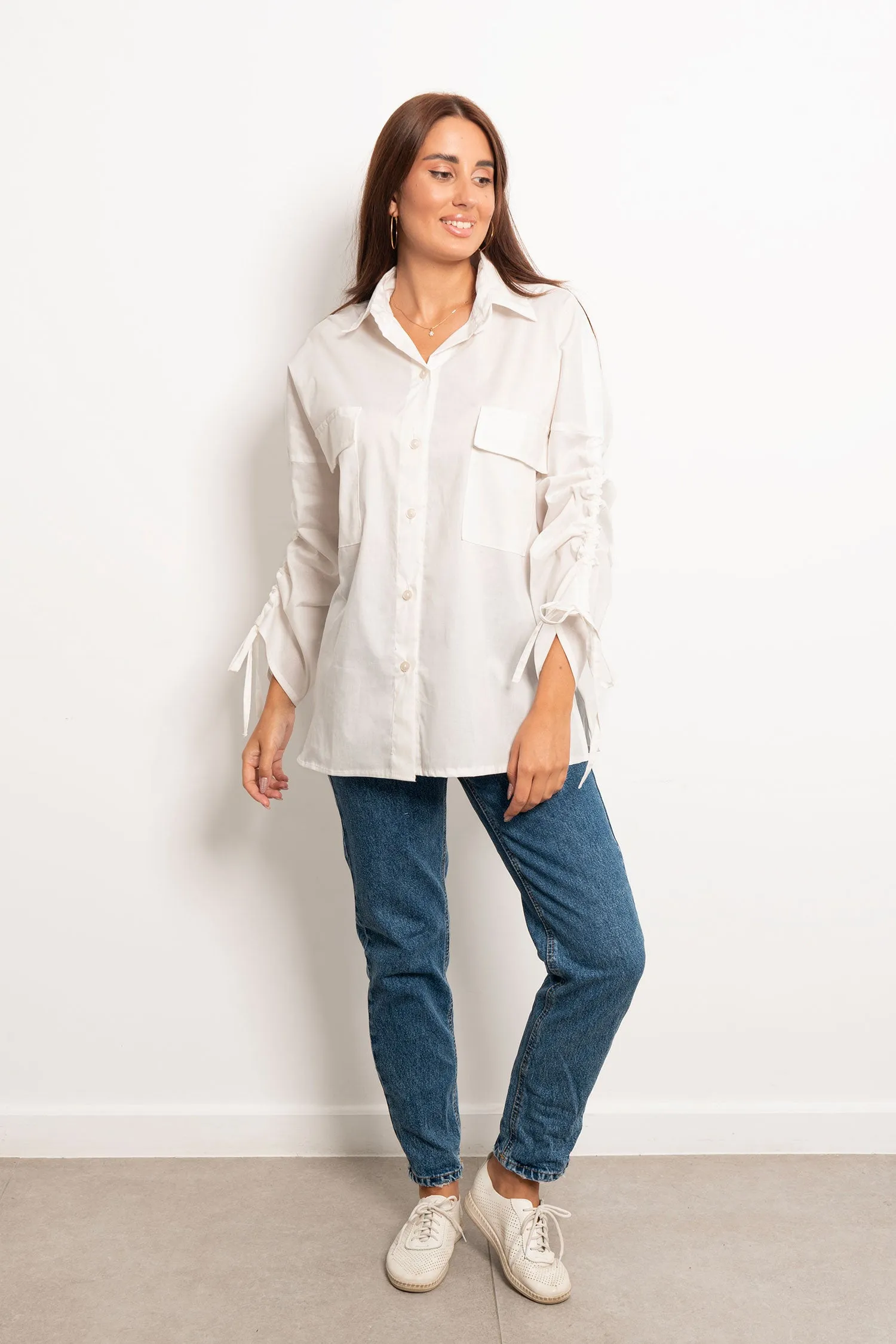 Drawstring Poplin Shirt - Mitcha Label