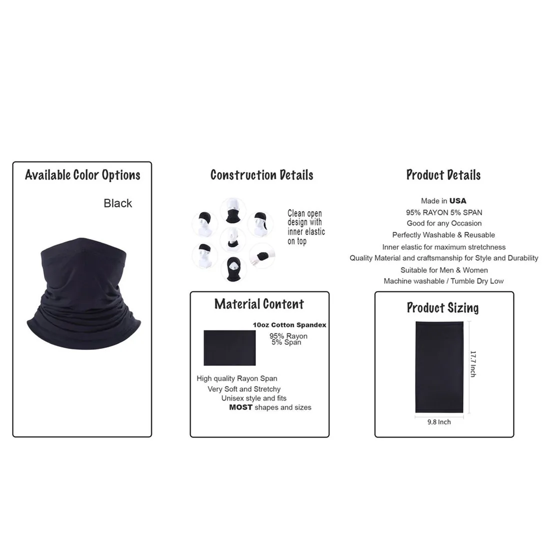 Faith-based "Faith" neck-gaiter scarf face mask