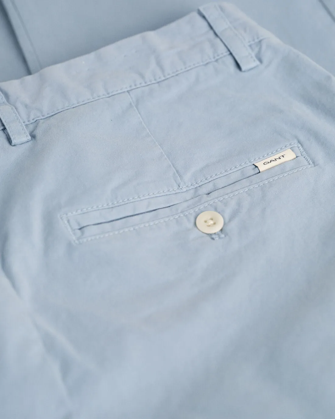 GANT - Slim Fit, Mid Rise Chinos, Dove Blue