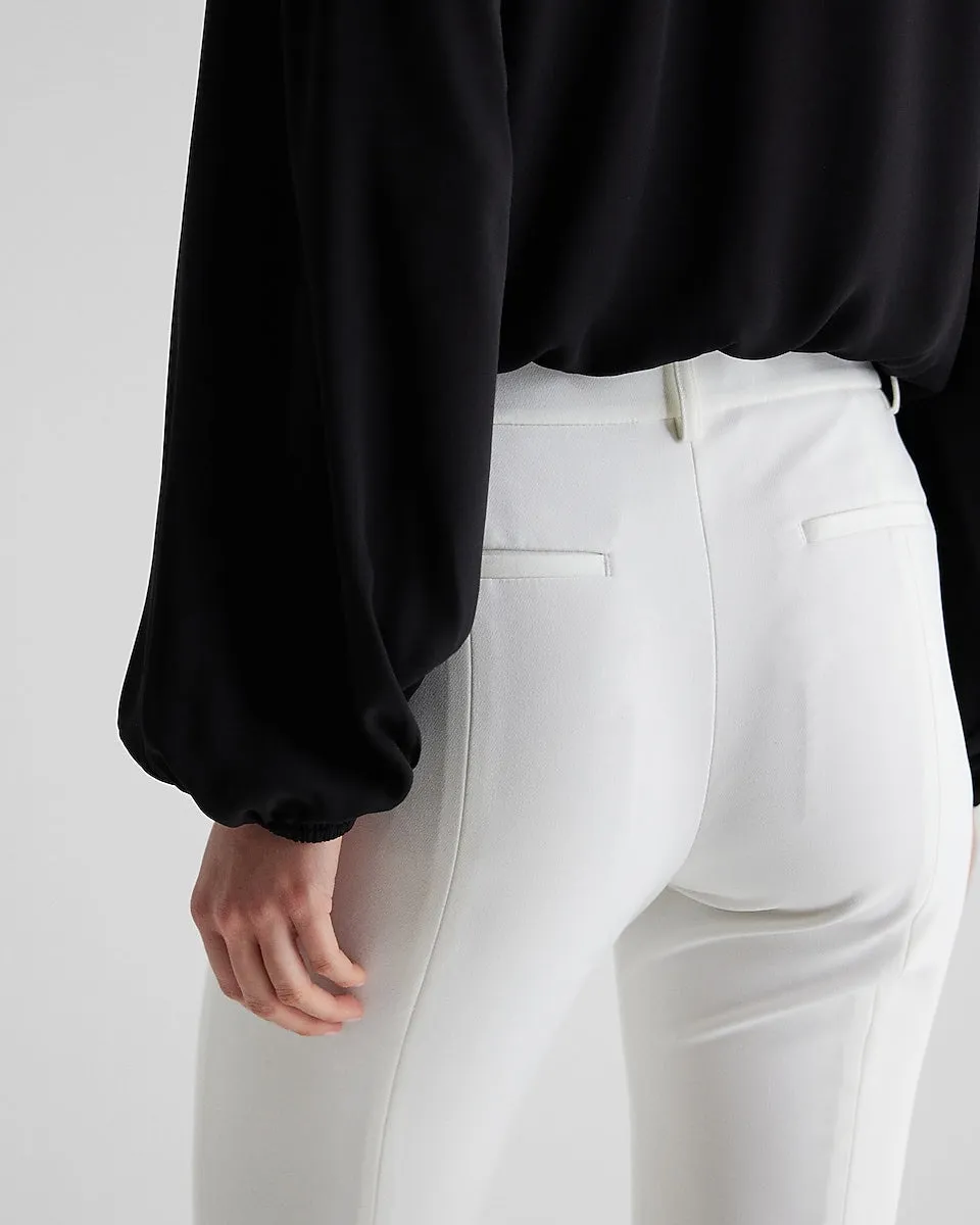 Gathered Neck Balloon Sleeve Top in Pitch Black