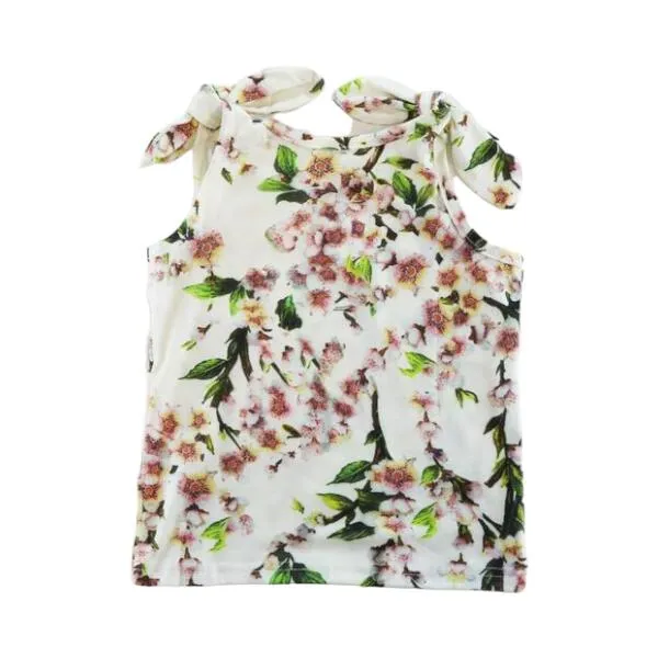 Knot Shoulder Floral Vest