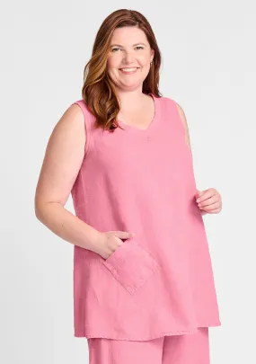 Live In Tunic - Linen Tank Top - FINAL SALE