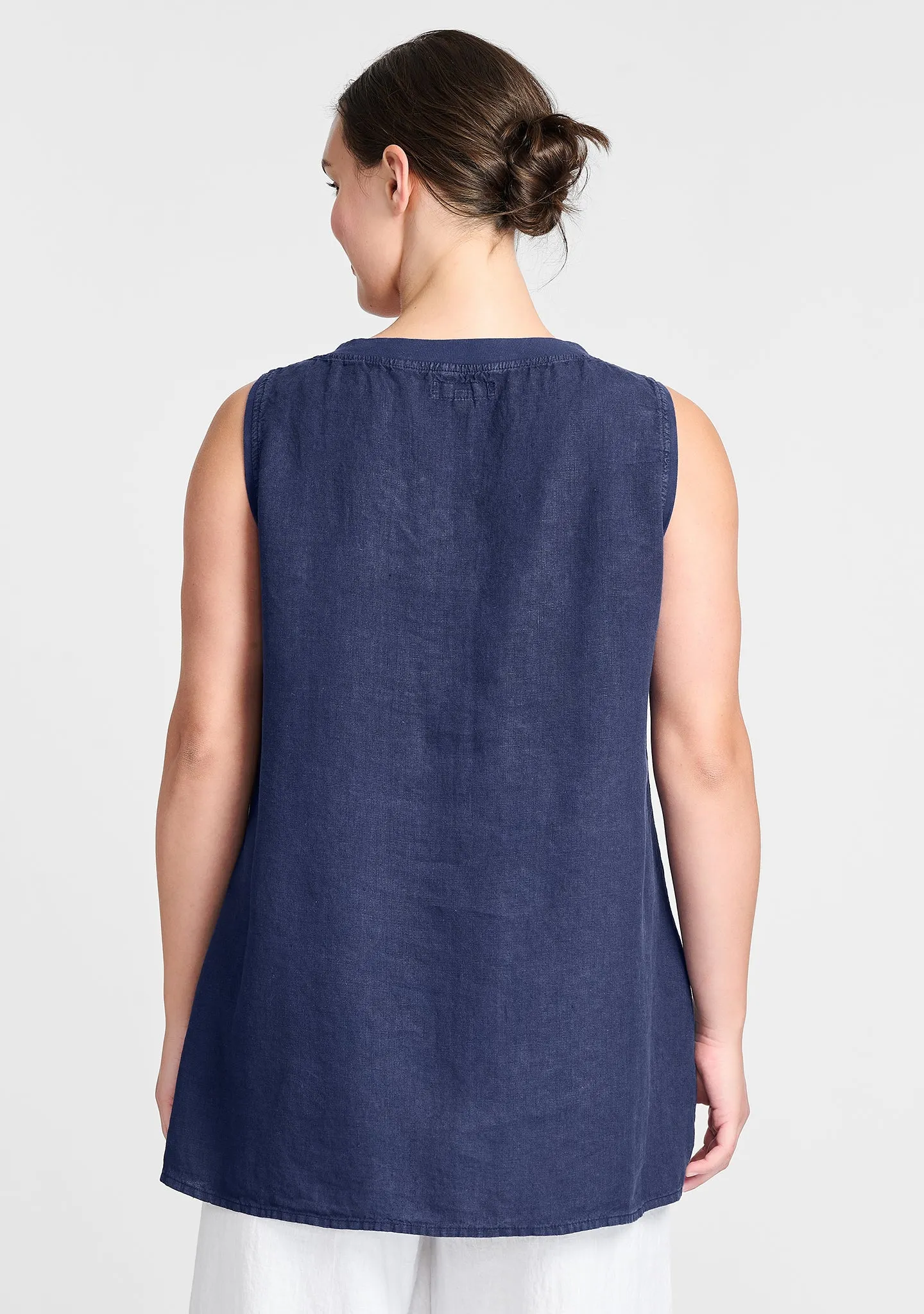 Live In Tunic - Linen Tank Top - FINAL SALE