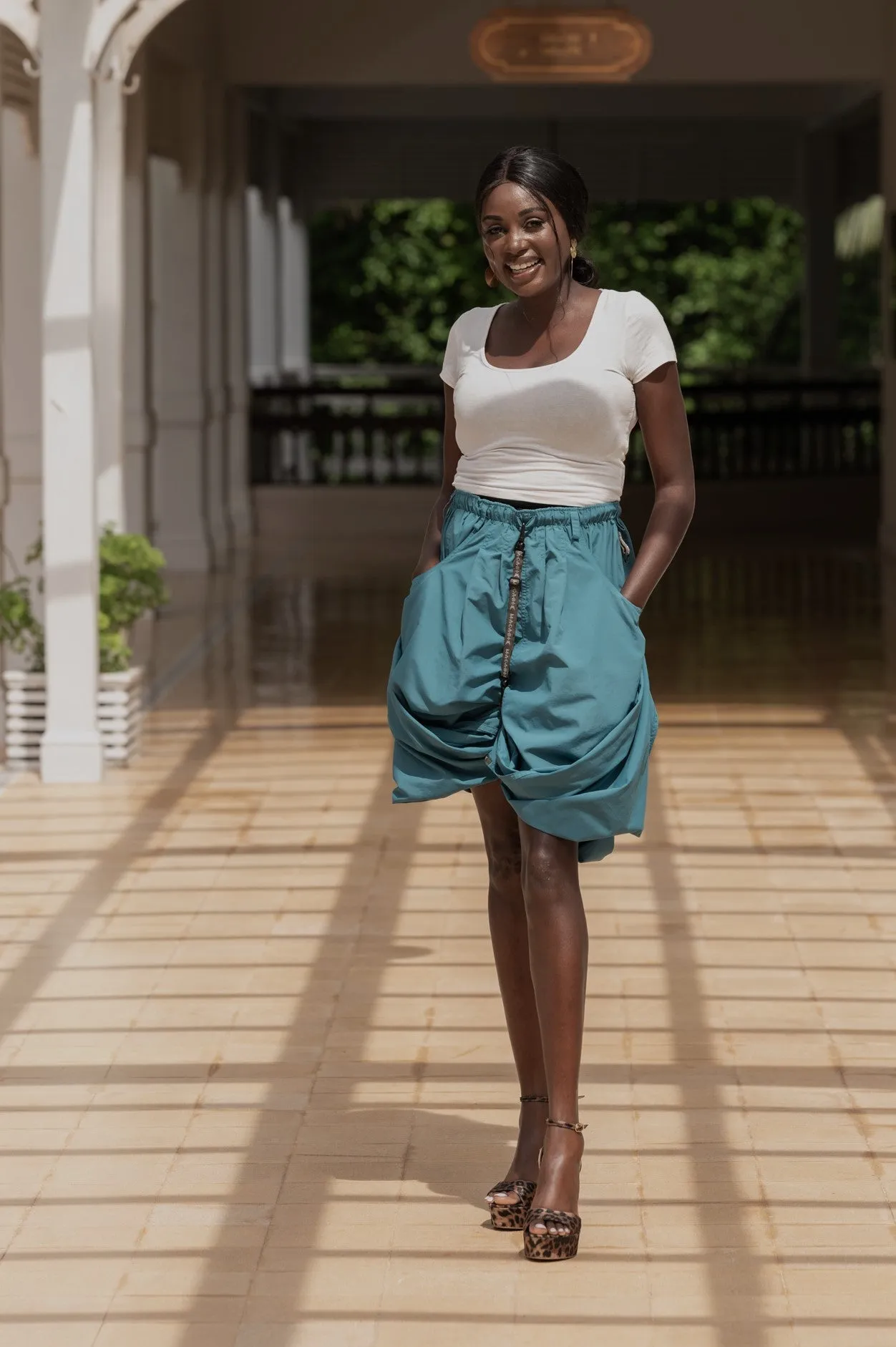 Macabi Slim Skirt - Teal