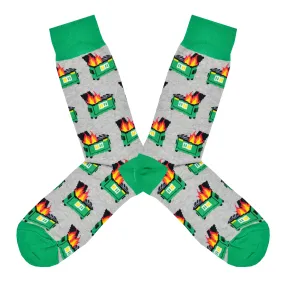 Men's Dumpster Fire Socks