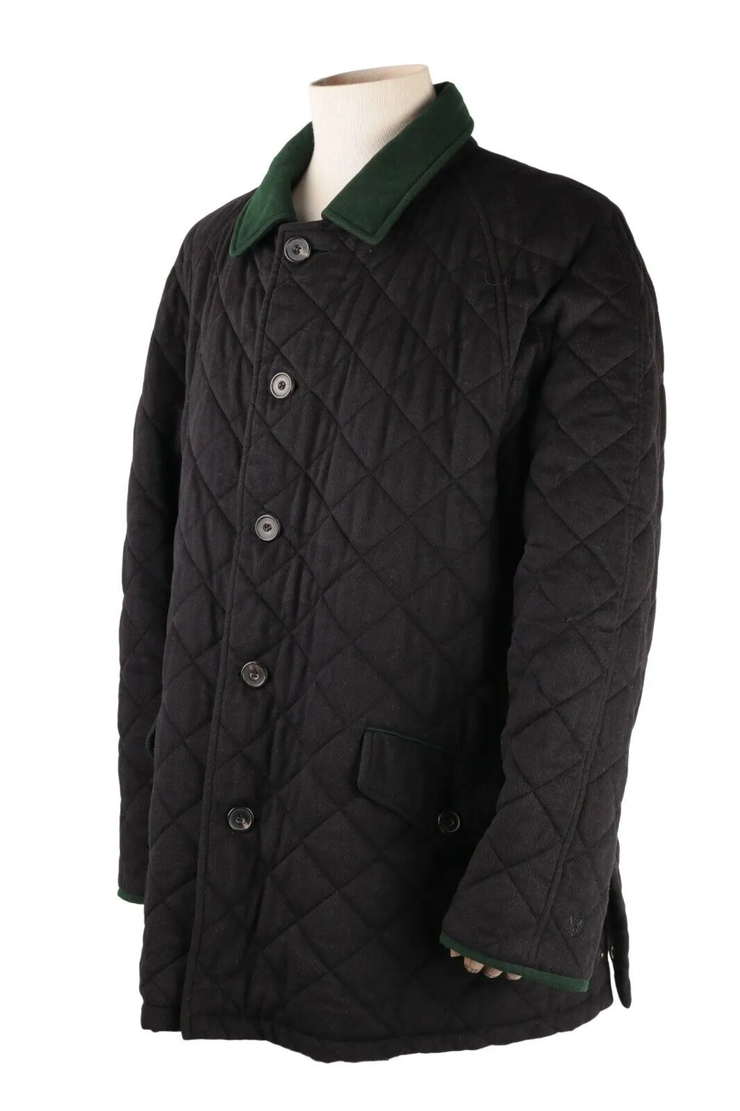 Men's KLEIDER Manufaktur HABSBURG Quilted 100% Cashmere Jacket Coat Size 46 / 56