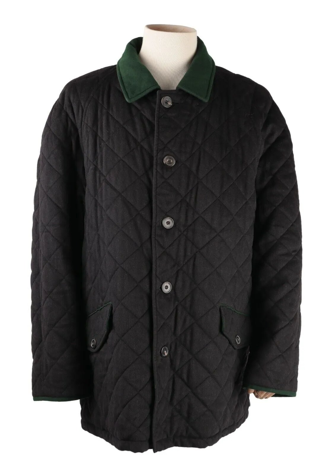 Men's KLEIDER Manufaktur HABSBURG Quilted 100% Cashmere Jacket Coat Size 46 / 56