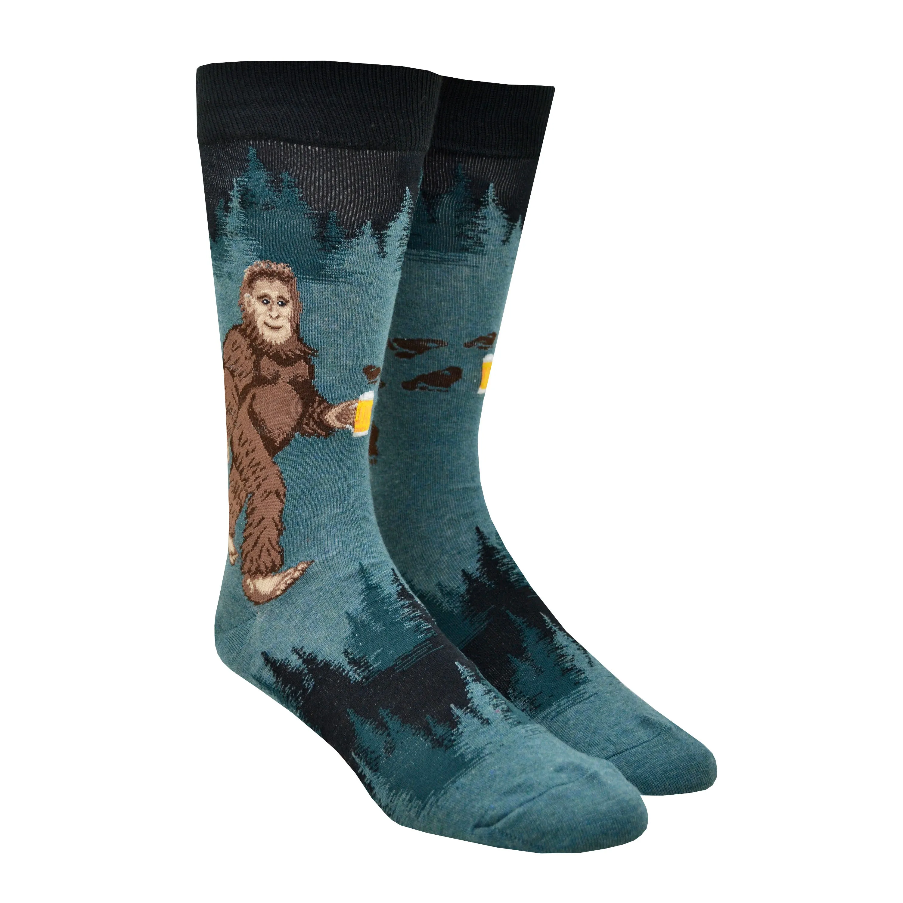 Men's Sasquatch Loves Beer Socks