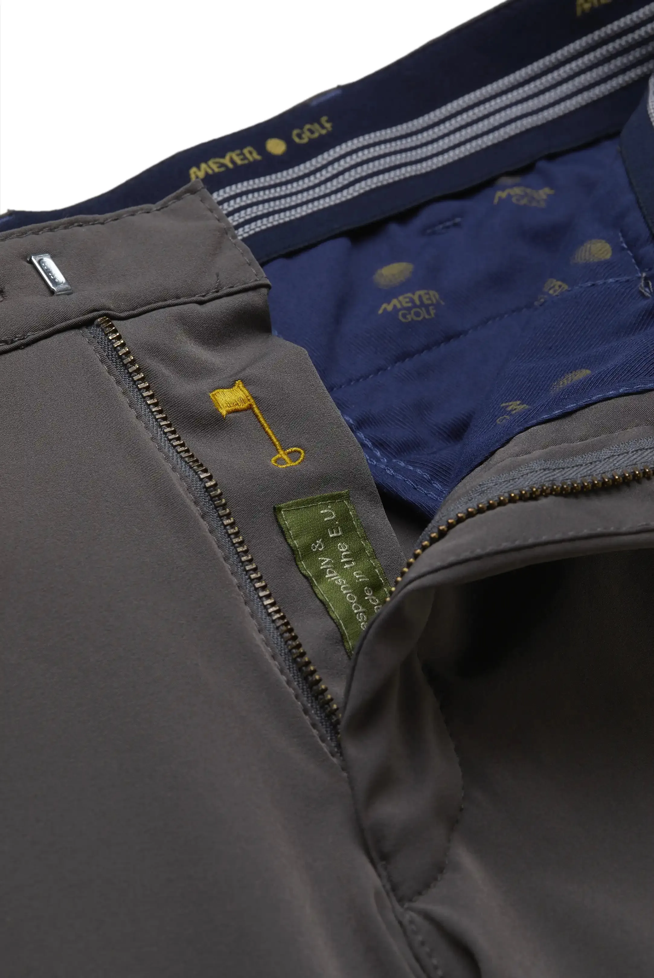 MEYER Golf Trousers - Augusta 8070 High Performance Chinos - Dark Grey