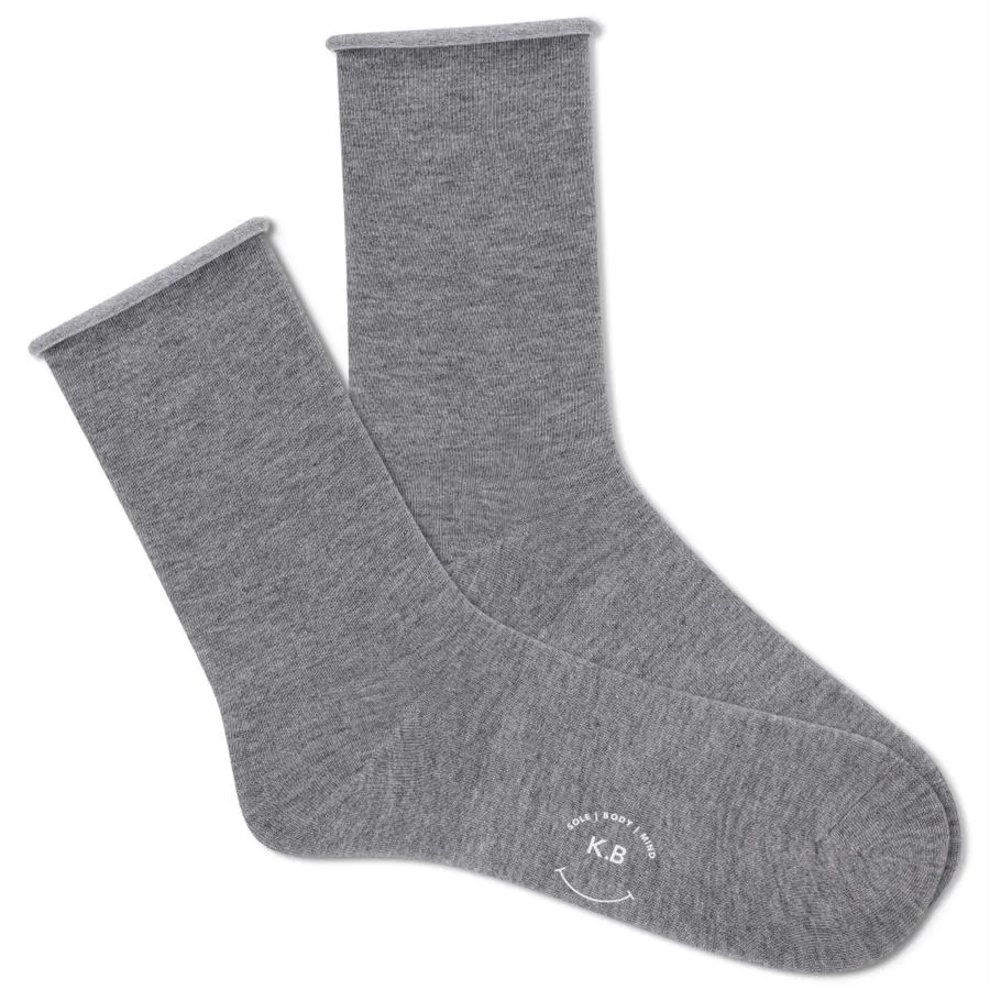 Modal™ Roll Top, Non-Binding (Asst. Colors) Women's Crew Socks