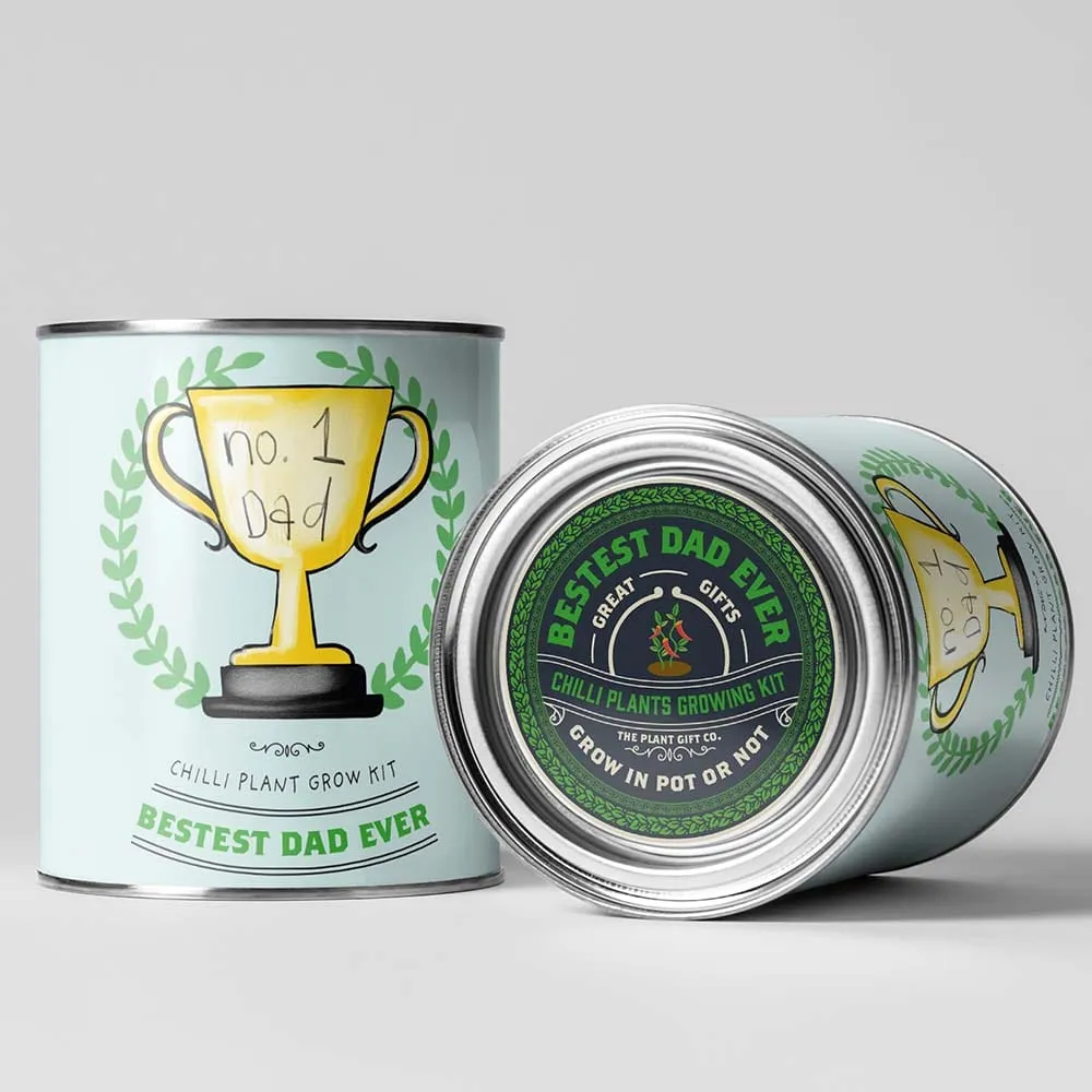 Number One Dad Chilli Growing Kit by The Plant Gift Co.