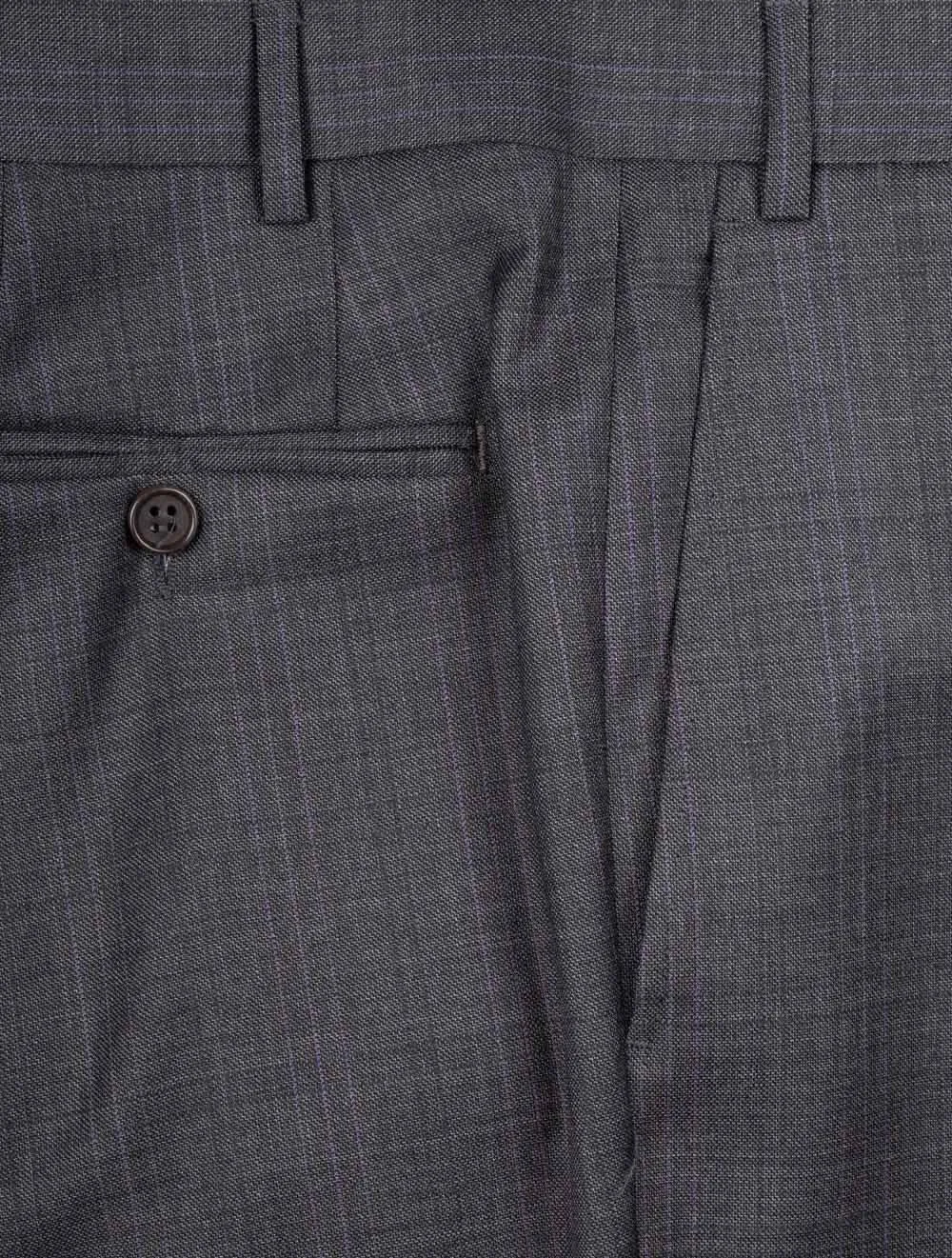 Over Check Suit Grey