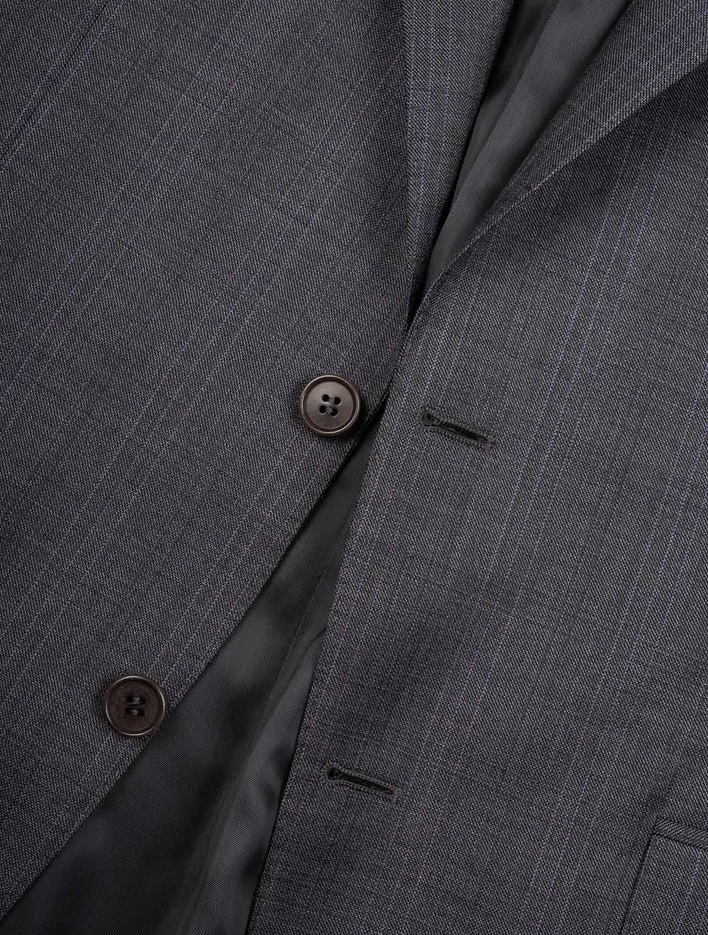 Over Check Suit Grey