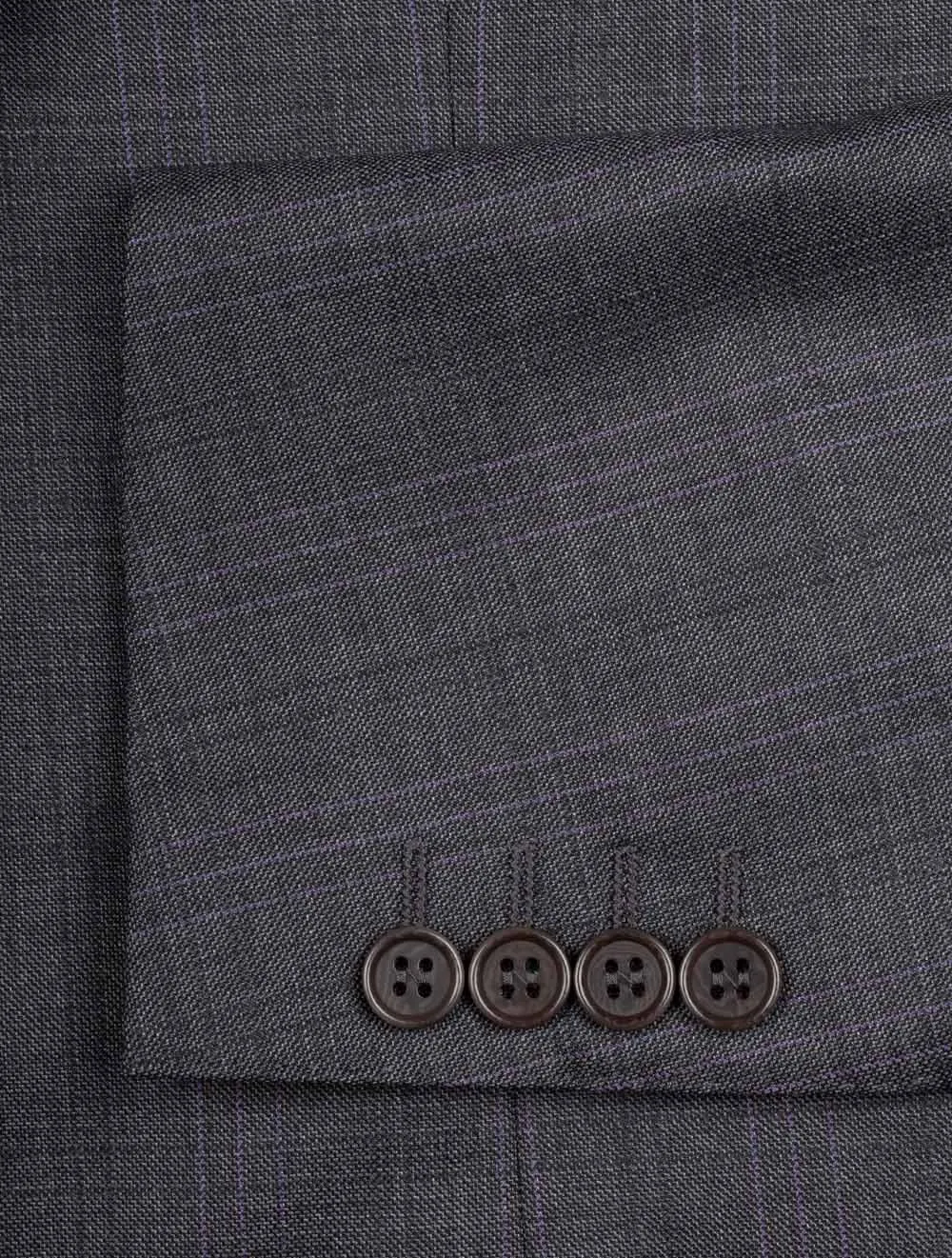 Over Check Suit Grey
