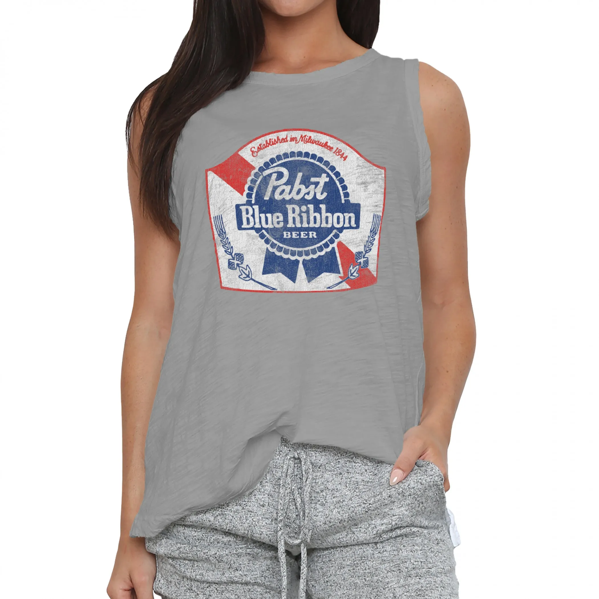 Pabst Blue Ribbon Women's Dark Grey Colorway Tank Top