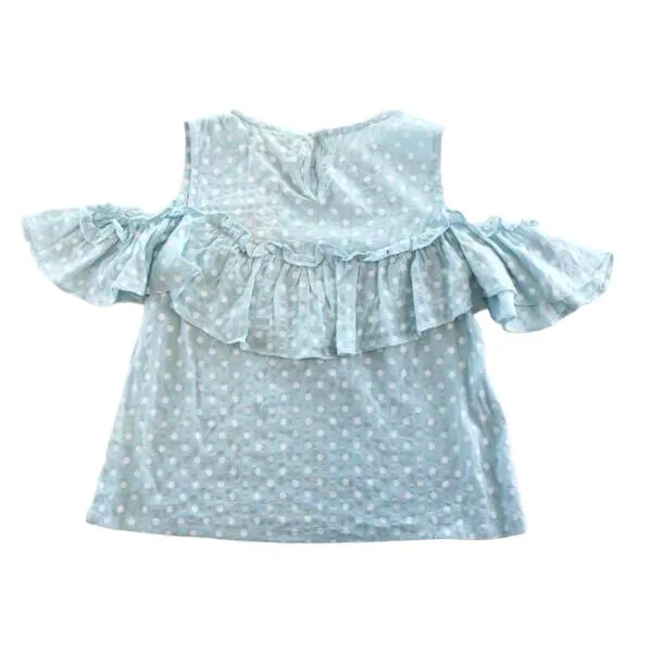 Polka Dots Off-Shoulder Blouse