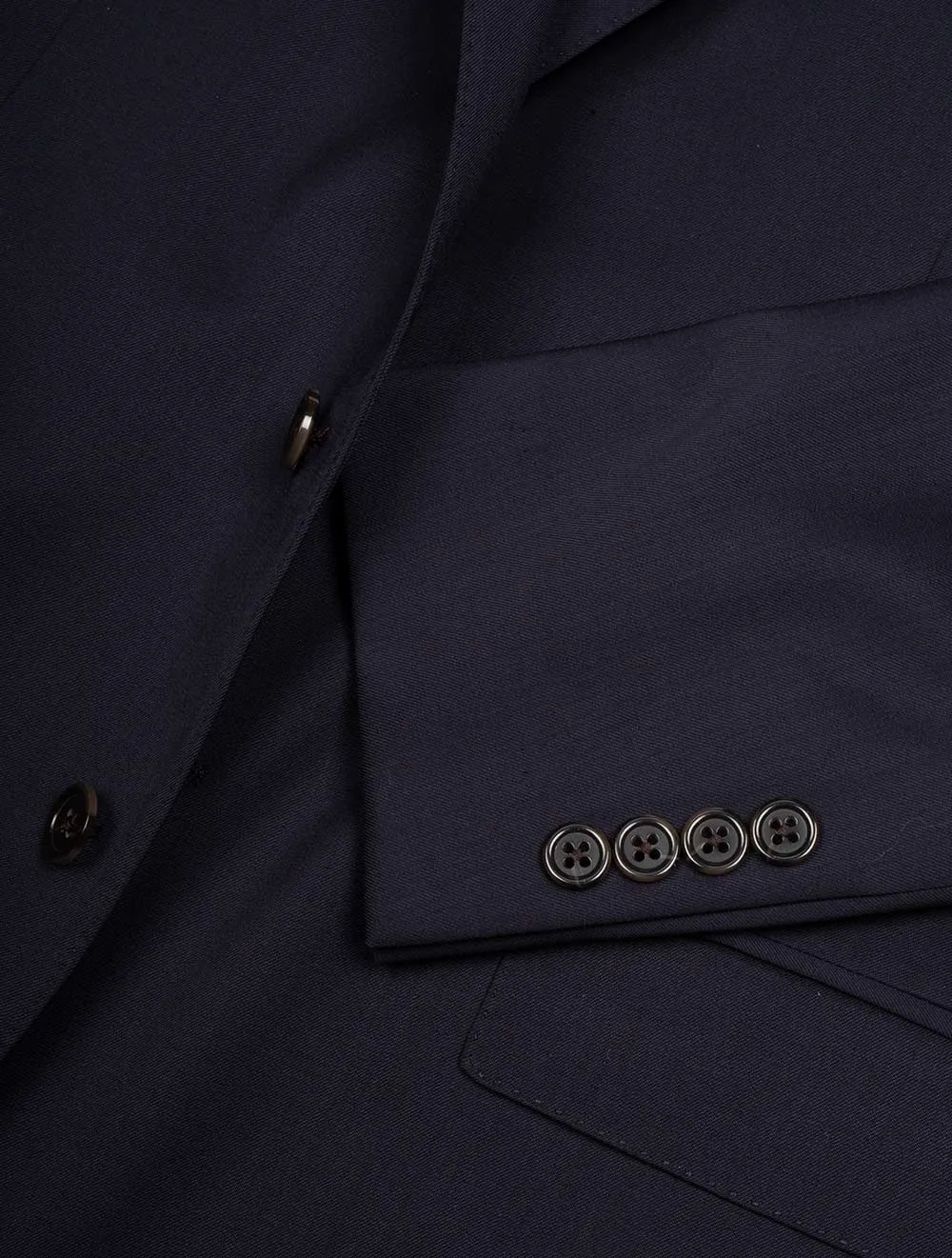 Polo Wool Twill Two-piece Suit Navy