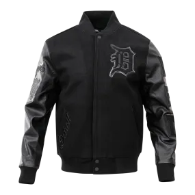 Pro Standard Detroit Tigers Varsity Jacket - Black on Black