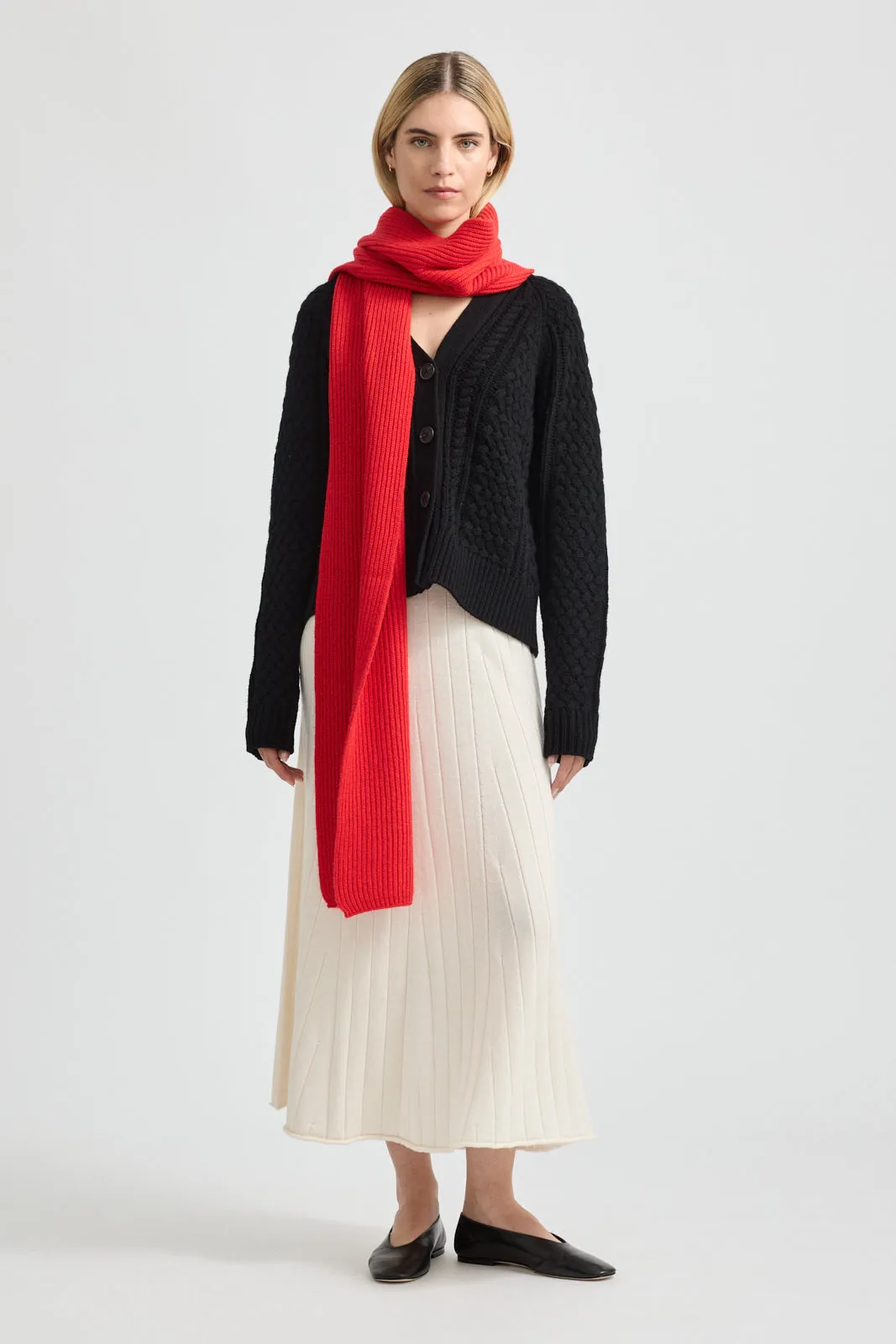 RIB KNIT SCARF