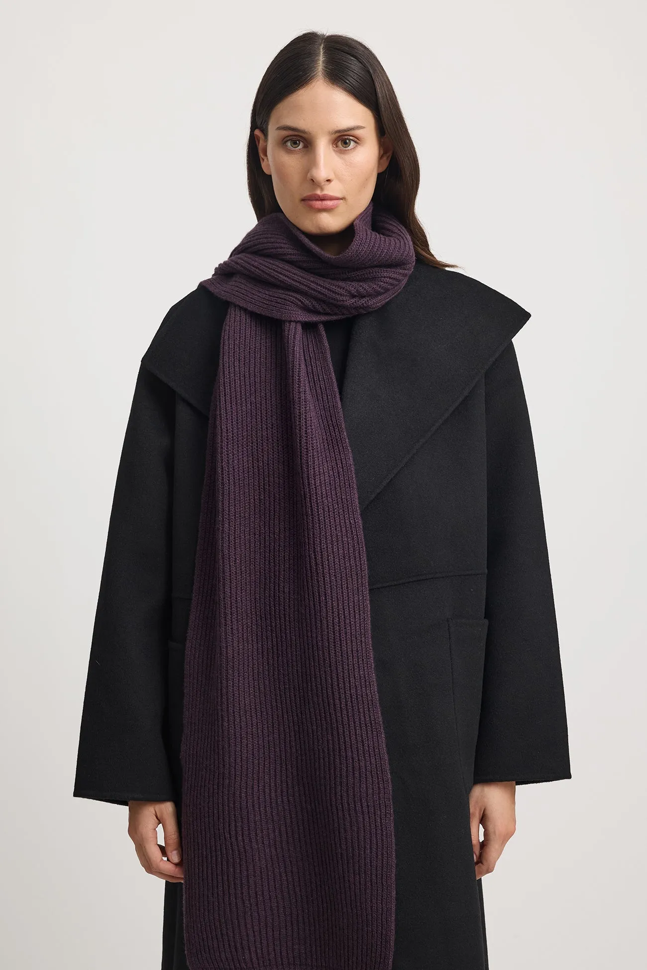 RIB KNIT SCARF