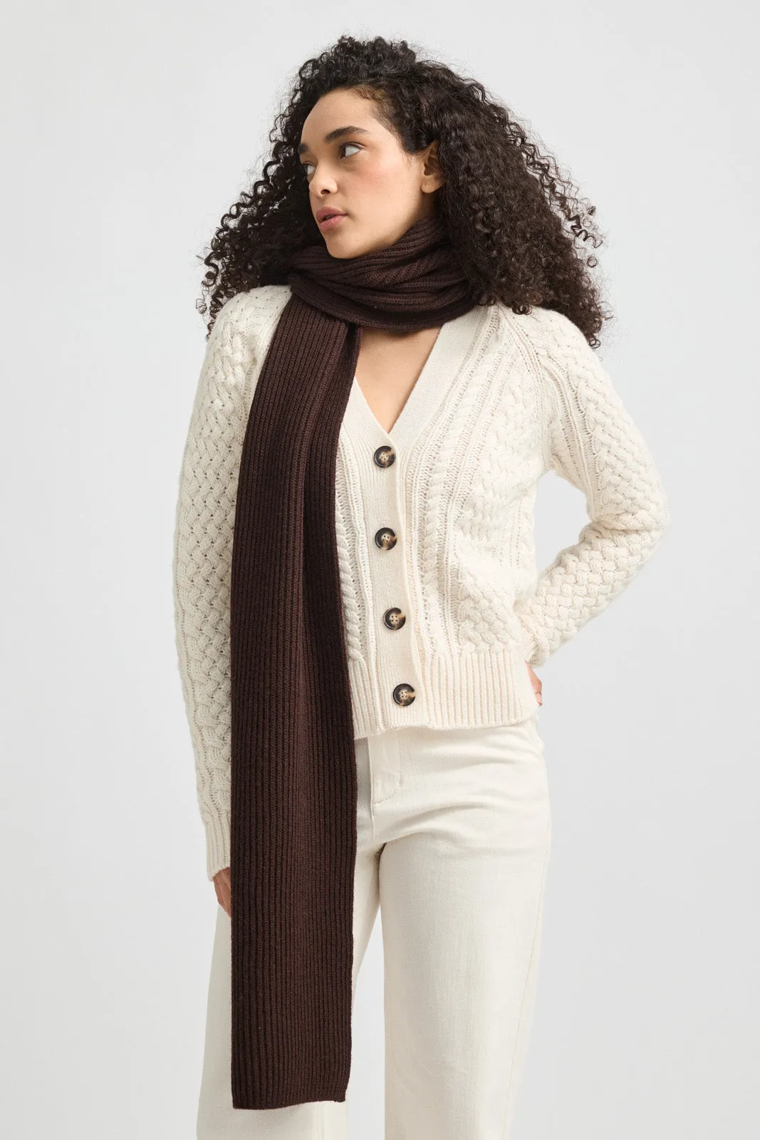 RIB KNIT SCARF
