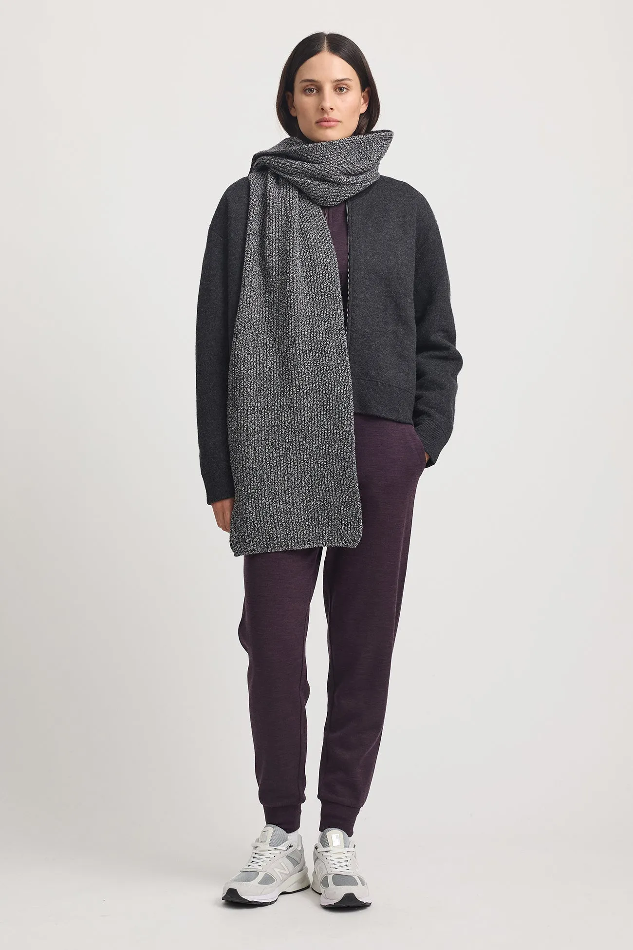 RIB KNIT SCARF
