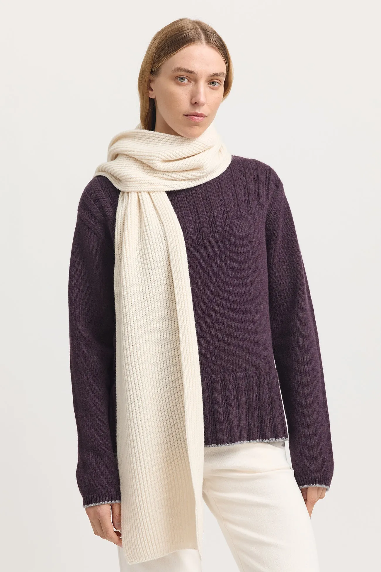 RIB KNIT SCARF