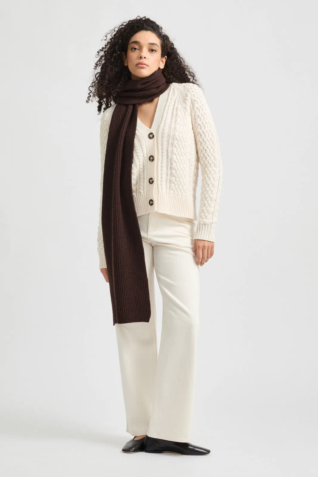 RIB KNIT SCARF
