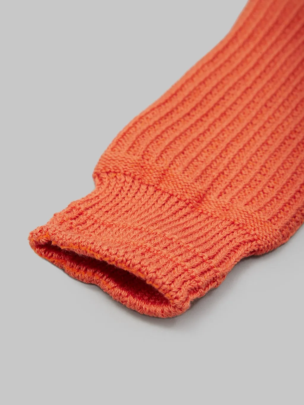 ROTOTO Cotton Waffle Crew Socks Light Orange