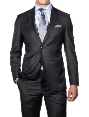 Self Check Grey Suit Navy