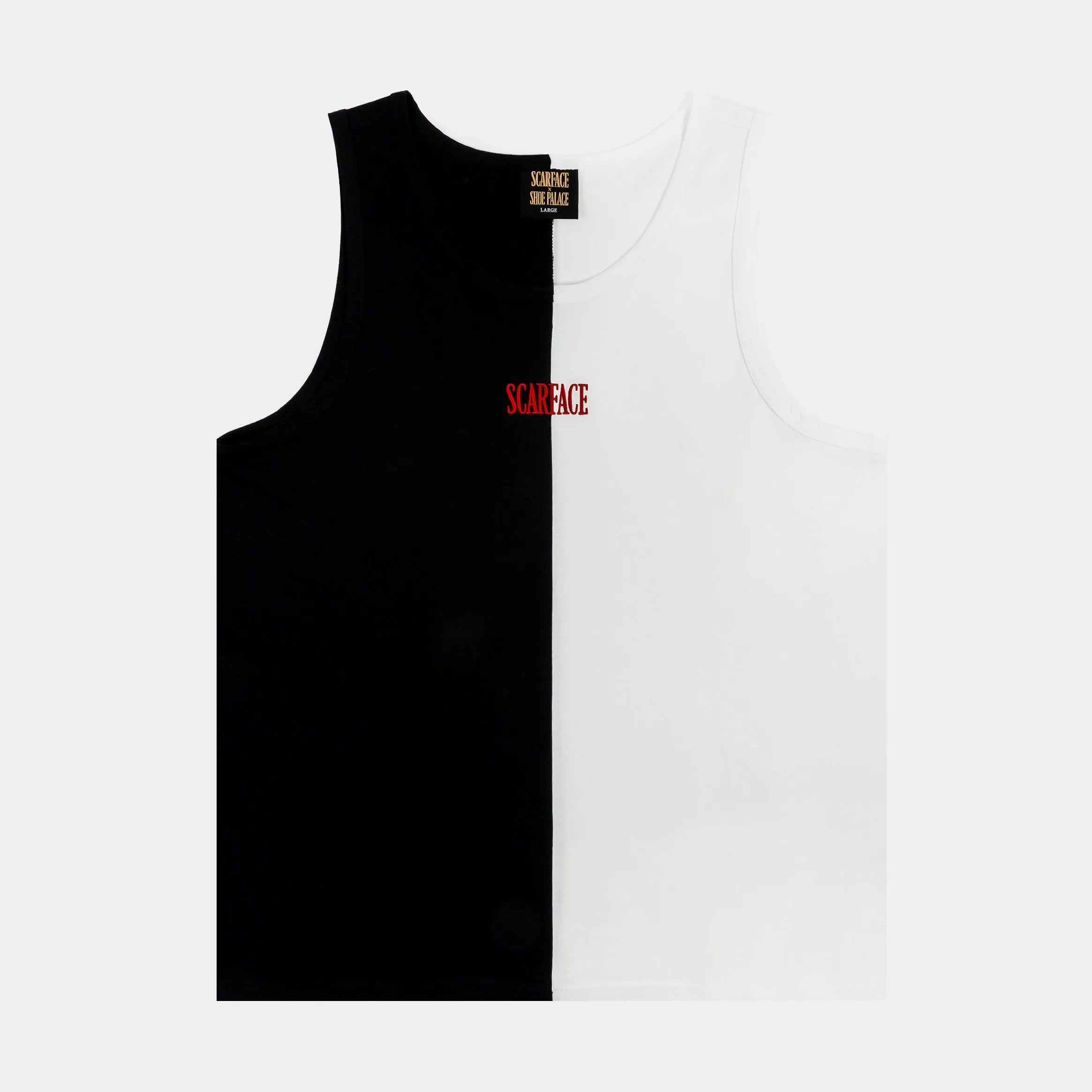 SP x Scarface Split Mens Tank Top (Black/White)