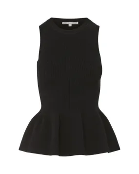 Veronica Beard Arago Peplum Top