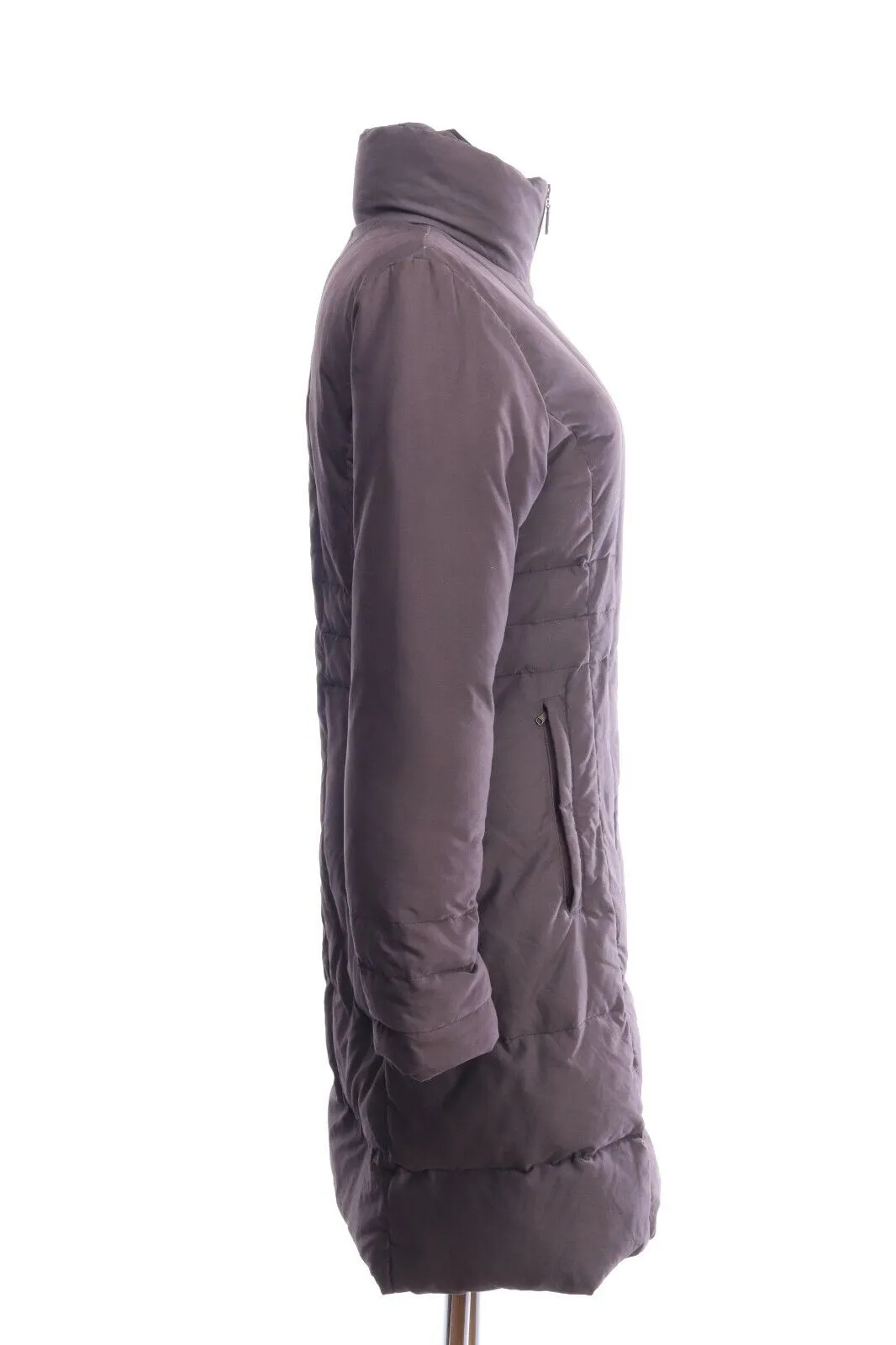 Vintage MONCLER Brown Down Casual Winter Long Coat Jacket Size 2