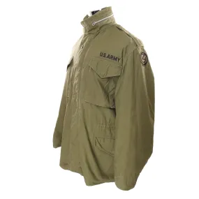 VINTAGE US ARMY M-1965 M65 FIELD JACKET 1967 VIETNAM WAR SIZE MEDIUM LONG